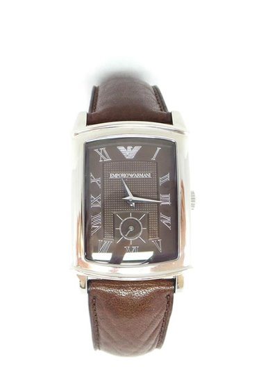 Rectangle hot sale armani watch